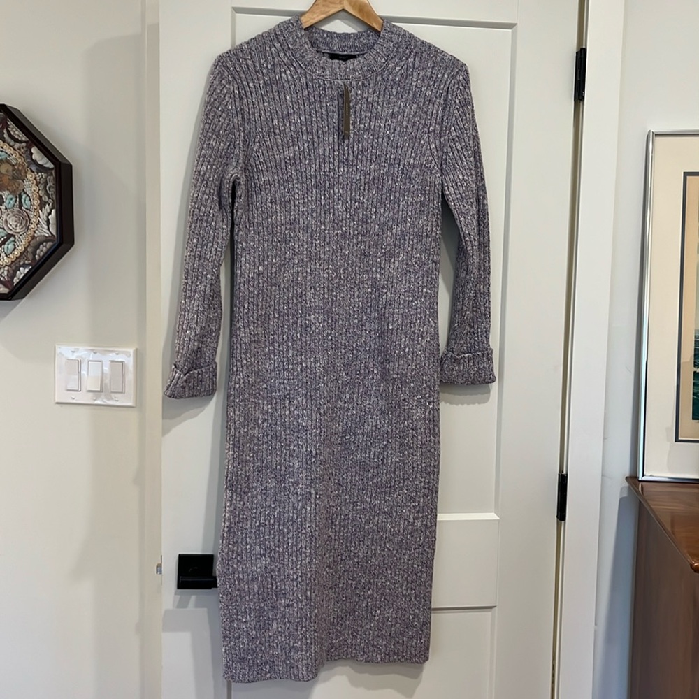 NWT J.Crew Lavender Marled Sweater Dress